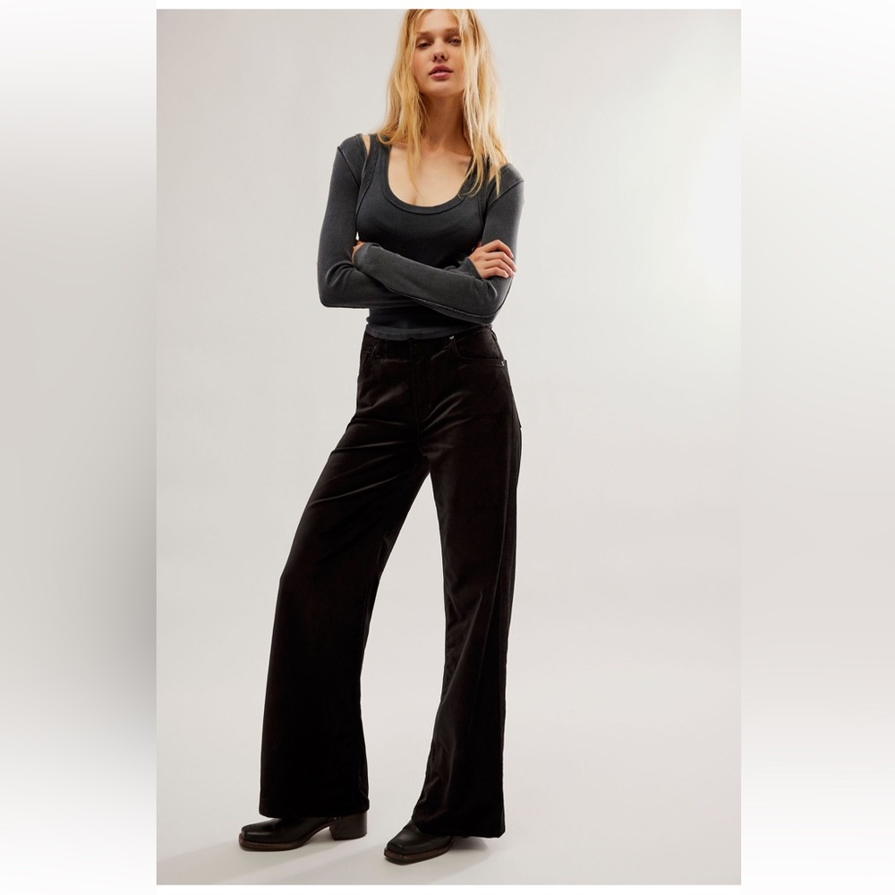 BNWOT Citizens Of Humanity black velvet pants size 28